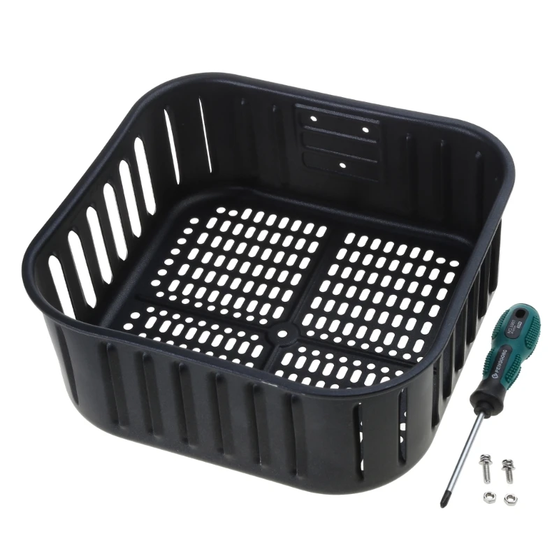 KX4B Durable Air Fryer 5.8QT Basket Nonstick Replacement Basket for CP158-AFCS158AF
