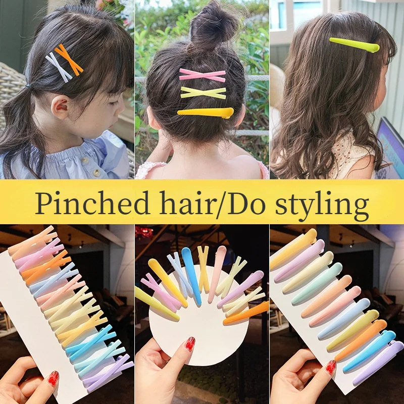 

10pcs/Set Women Girls Colorful Plastic Long Hairpins Wash Face Bangs Simple Hair Clips Barrettes Fashion Hair Accessories New