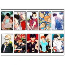 

Japan Anime Haikyuu!! Figures Character ID IC Card Sticker PVC Kids Toys Stickers Suitable For Bus Card Bank Card Decoration