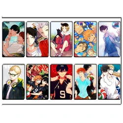 Haikyuu, Anime japonais!! Autocollants en PVC pour enfants, carte d'identité, personnage, carte de Bus, carte bancaire, décoration 