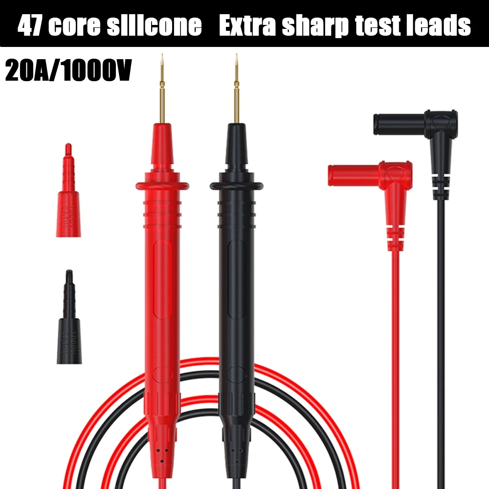 Multimeter Probe Universal Multimeter Probe 20A 1000V Probe Test Lead Digital Multimeter Pointer Tester Lead Wire Pen Cable