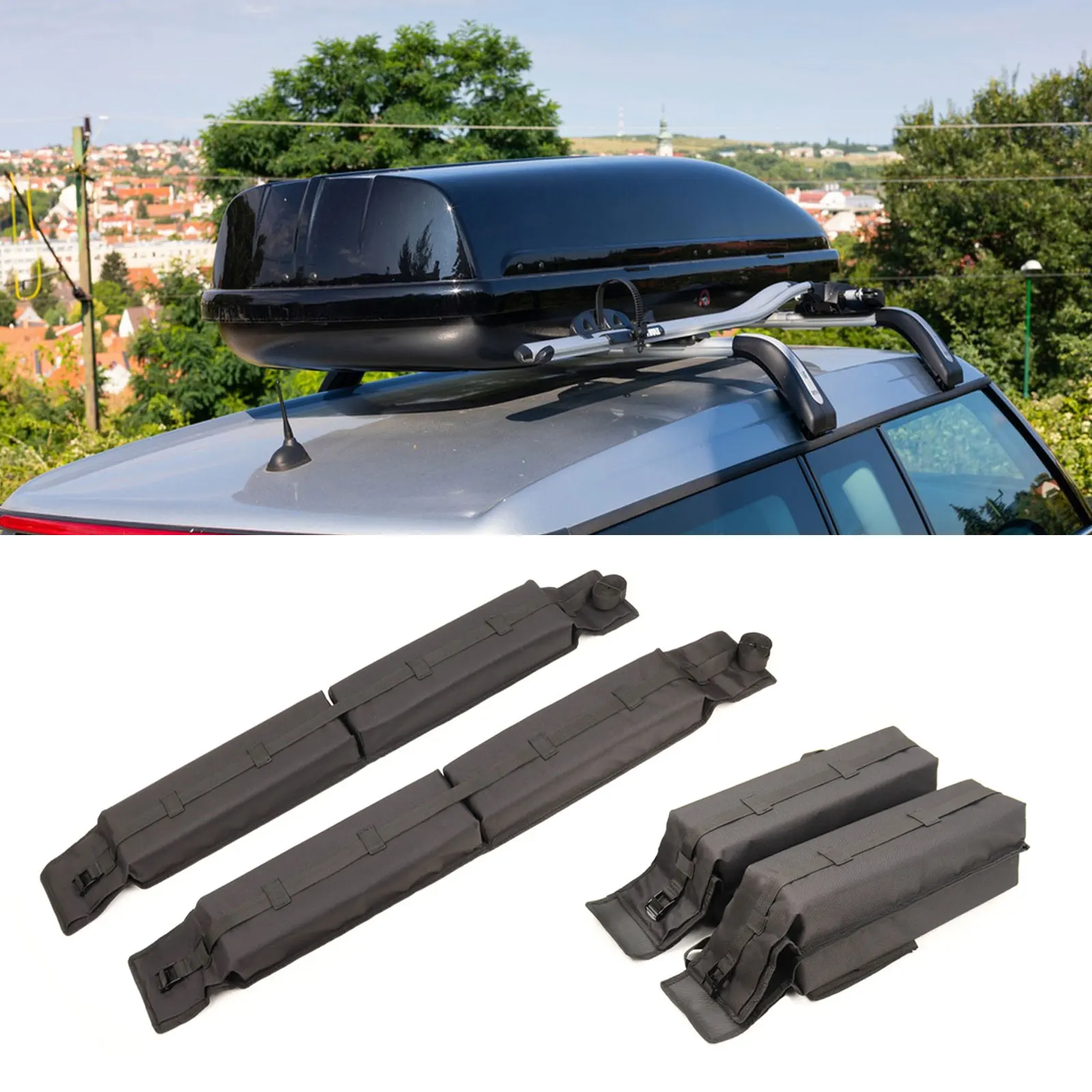 Universal Car Roof Bagagli Soft Rack Pads Per Kayak/Sup/Paddleboard/Canoa/Snowboard/Windsurf Car Surfboard Rack Accessorio
