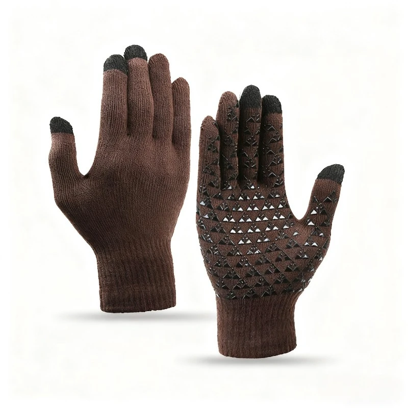 Winter-Anti-Rutsch-warme Handschuhe – Unisex, verdicktes Thermofutter, rutschfeste Handfläche, für Männer und Frauen, Skifahren, Radfahren, Wandern ﻿ – Detail 8