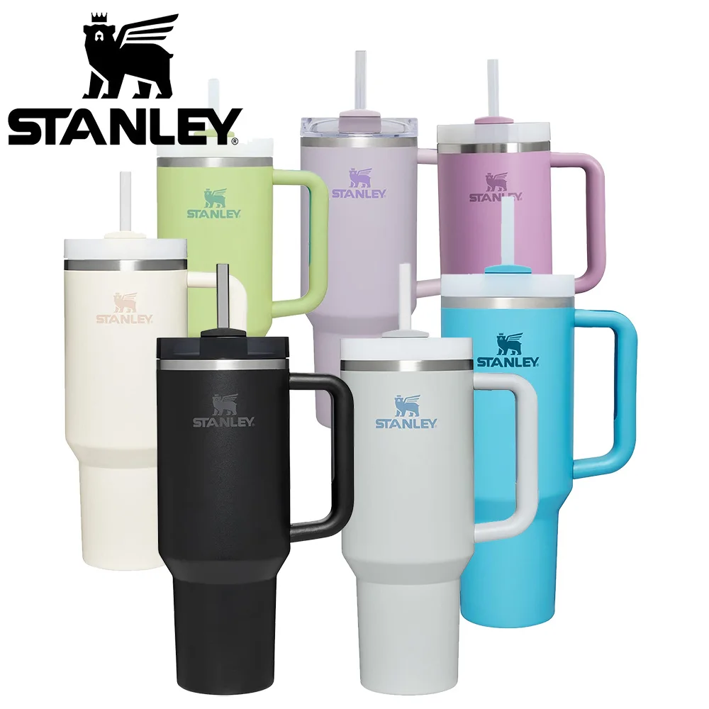 

Стакан Stanley Quencher H2.0 FlowState из нержавеющей стали с вакуумной изоляцией и крышкой для воды, холодного чая или кофе