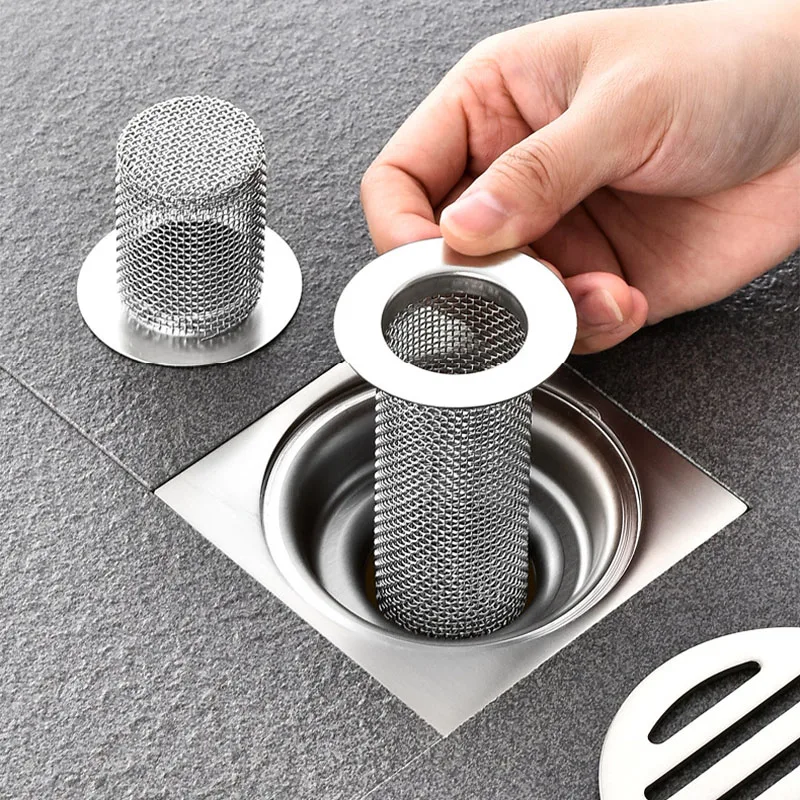 Toiletstainlesssteelfloordrainscreenhairblockingsewercover