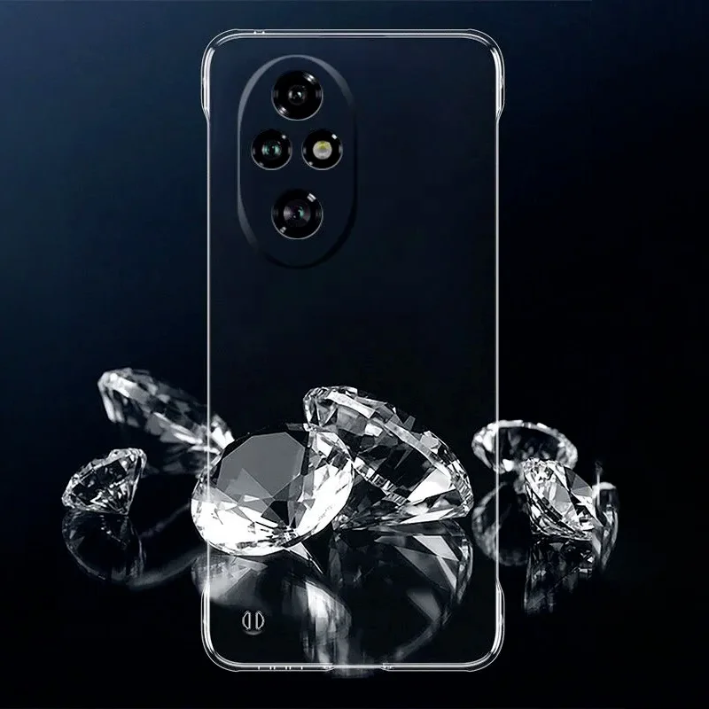 For Honor 200 Pro Clear Borderless Phone Case - Transparent Protective Hard Shell Back Cover