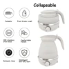 Foldable Electric Kettle for Travel 110/220V 0.6L 600W Household Tea Pot Mini Water Kettle Food Silica Gel Portable Teapot 3