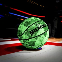 Luminous Basketball Sports Reflective Glowing Basketball Glowing in Dark Ball Stadium Night Light Ball Training Inflatable Ball