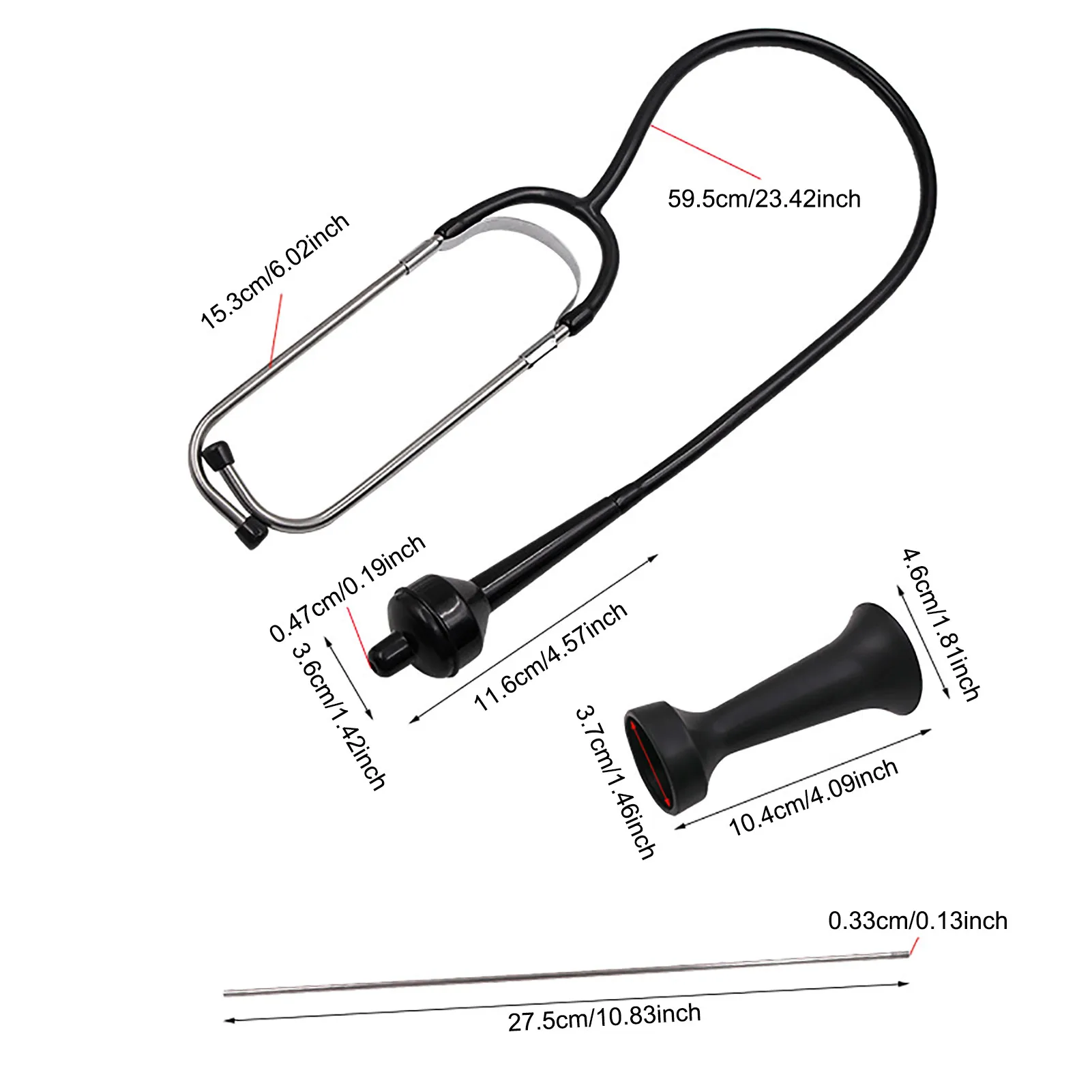 Professional Auto Stethoscope Engine Diagnostic Tool Car Engine Stethoscope Detection Listening Tool Block Diagnostic Tool 6