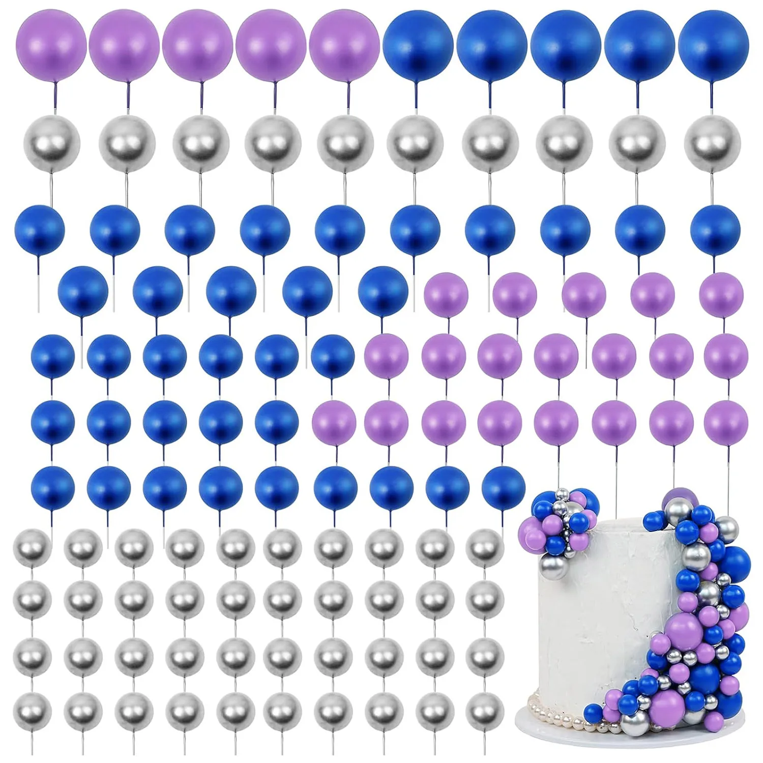 97pcs purple