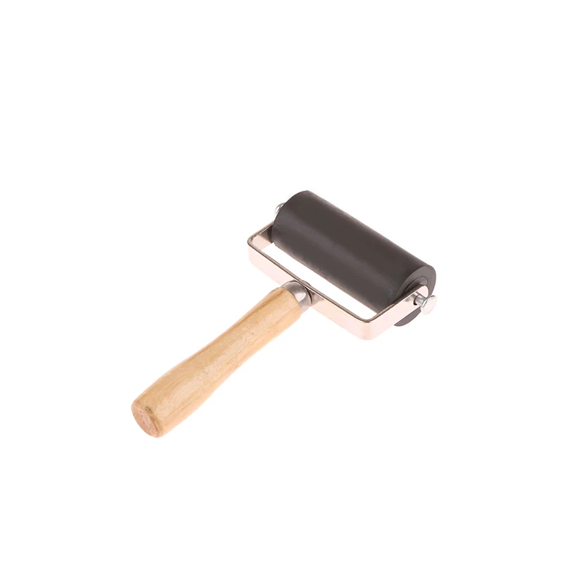 Rubber Roller Brayer Ink Painting Printmaking Roller Art Craft Projects Ink Stamping Tool Paint Roller - 4