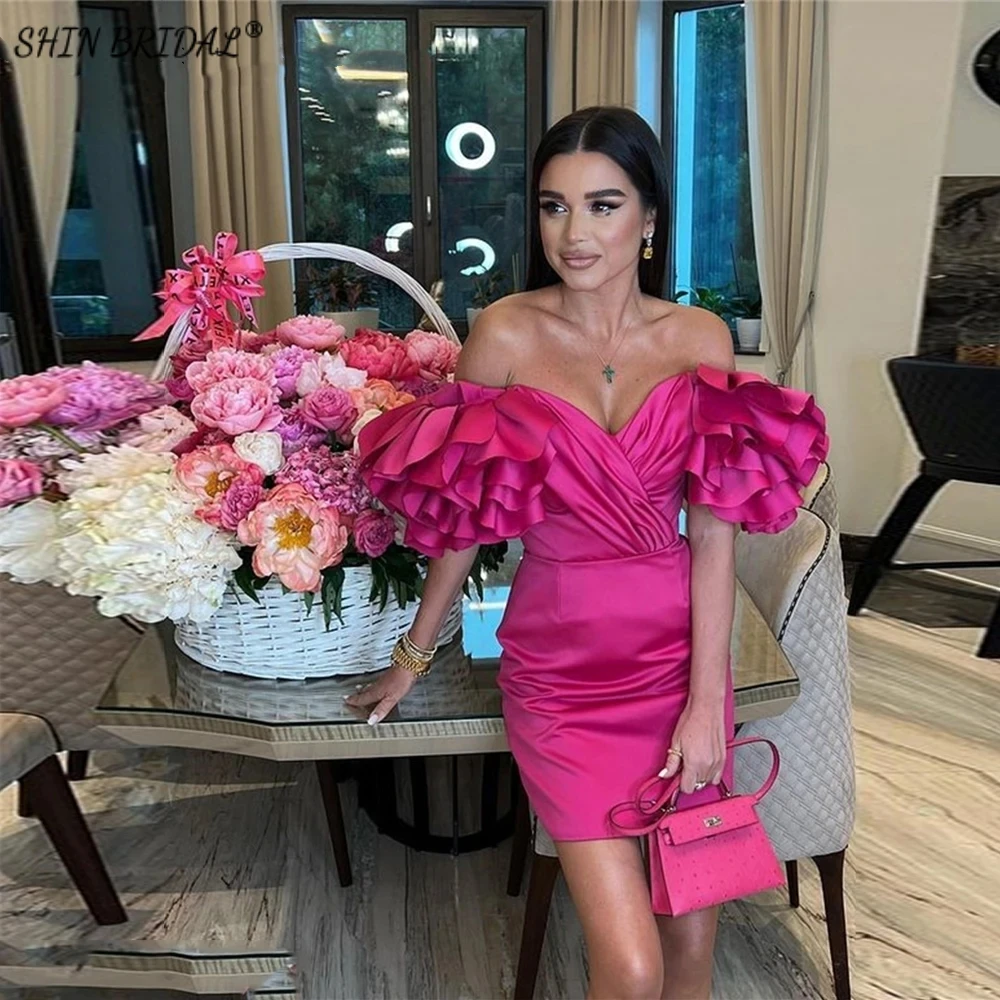

SHIN BRIDAL Stain Evening Dresses for Women Off the Shoulder Strapless Sexy Prom Dresses Sleeveless Backless Wedding Dresses