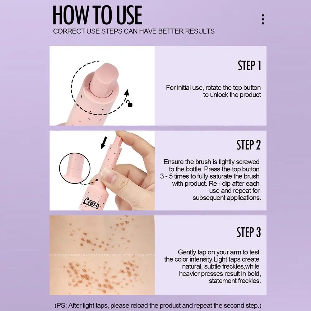 Natural Fake Freckles Pen Easy To Use Waterproof Face Dot Spot Pen Lifelike Quick Drying Simulation Freckle Pen Makeup