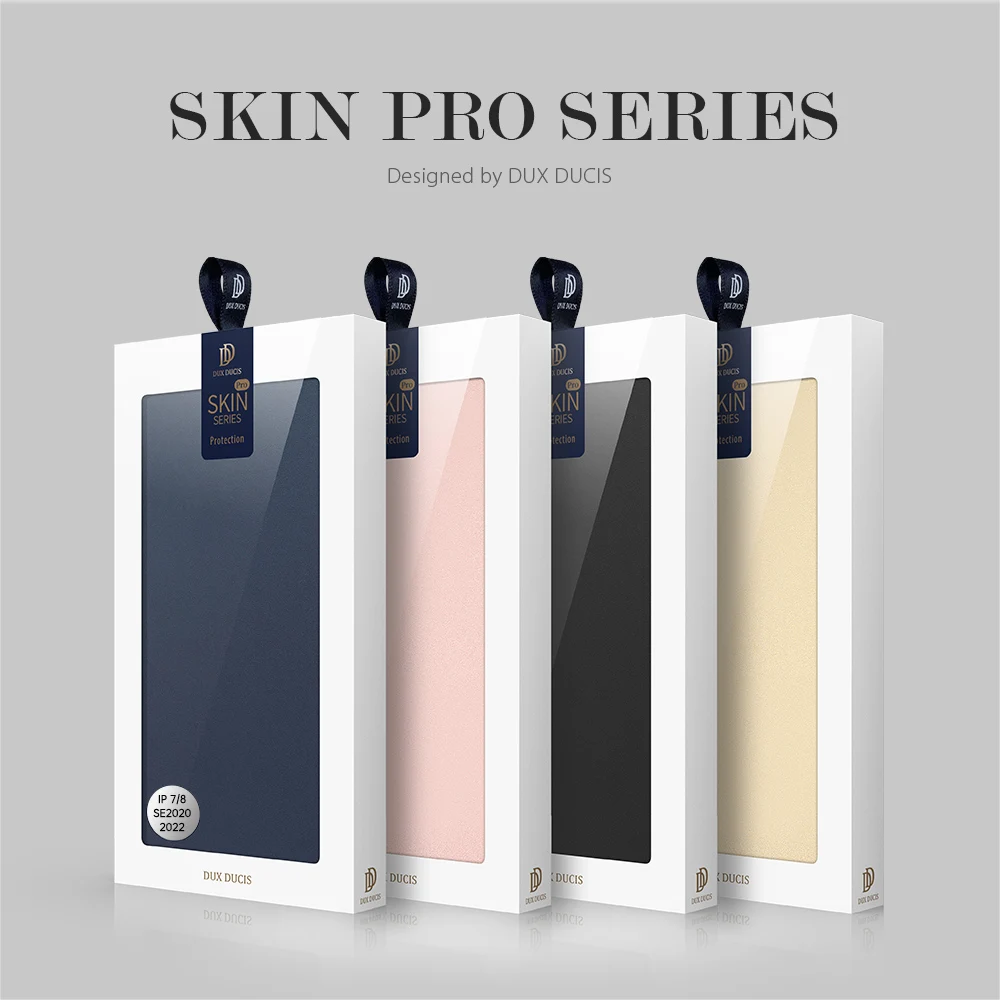 DUXDUCIS SkinPro Series Case For iPhone SE2022/SE20207/8 Leather Wallet Flip Case Full Protection Steady Stand Magnetic Closure iphone 11 Pro Max wallet case