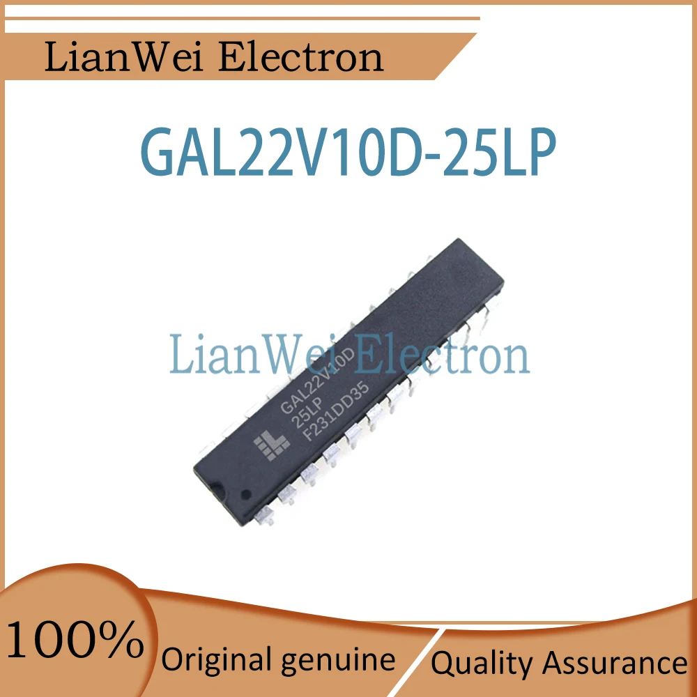(1-10 Piece)100% New GAL22V10D GAL22V10D-25LP GAL22V10 IC Chipset DIP-24