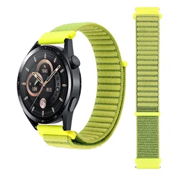 Enhanced Velcro Breathable Unisex Nylon Watch Strap - 22mm (Field green)