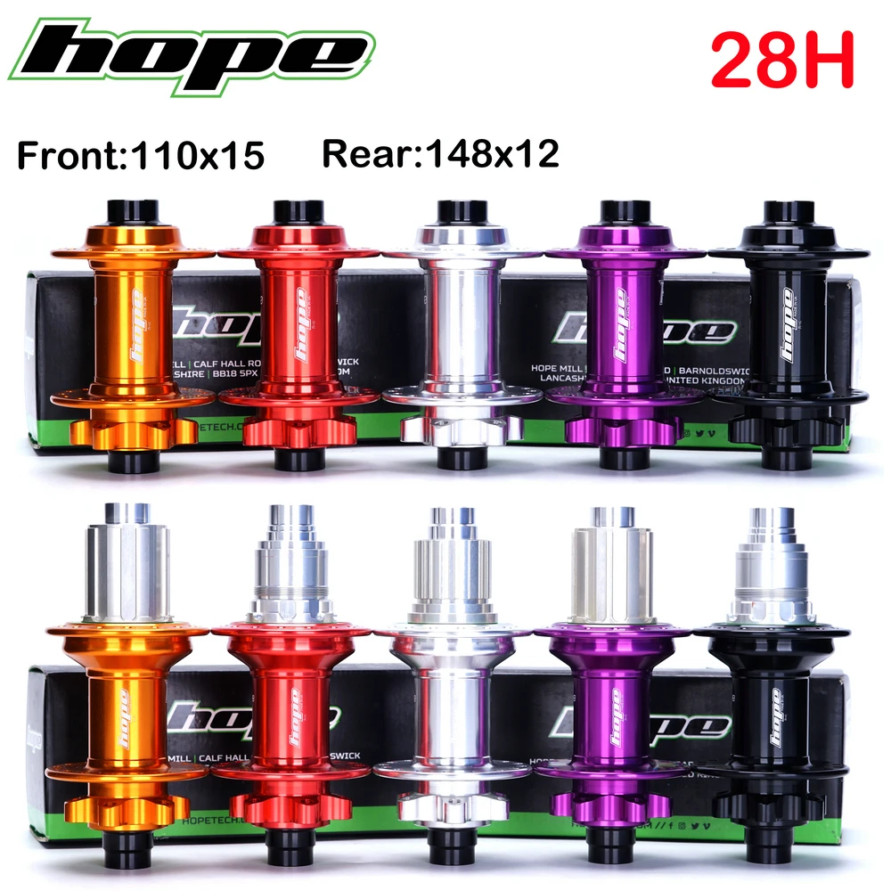 Hope Pro 4 Hub Anteriore 32H Qr 20 X11 0/15X100 Posteriore 12X142 Boost 12X148 / Xd Lega Di Alluminio Forgiatura Cnc Per Dh Am Fr Enduro
