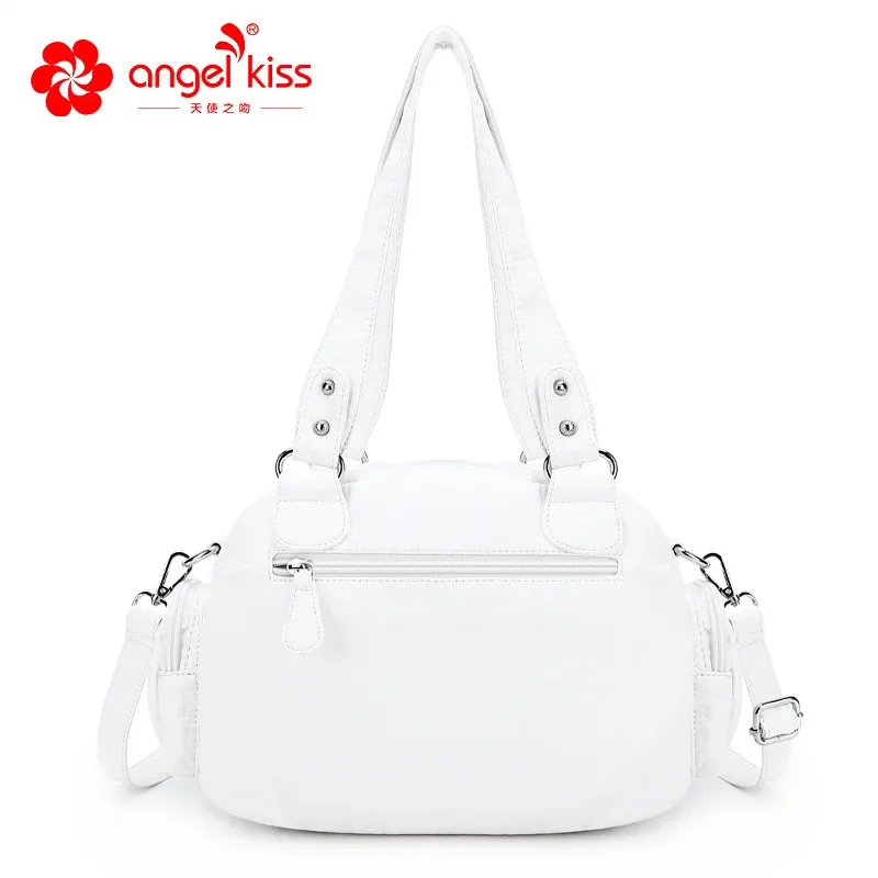 Angelkiss Women Handbags Satchel Top-handle Handbag PU Shoulder Bag Dumpling Pack Give Gifts Shoulder Bags Phone Money Pack 5