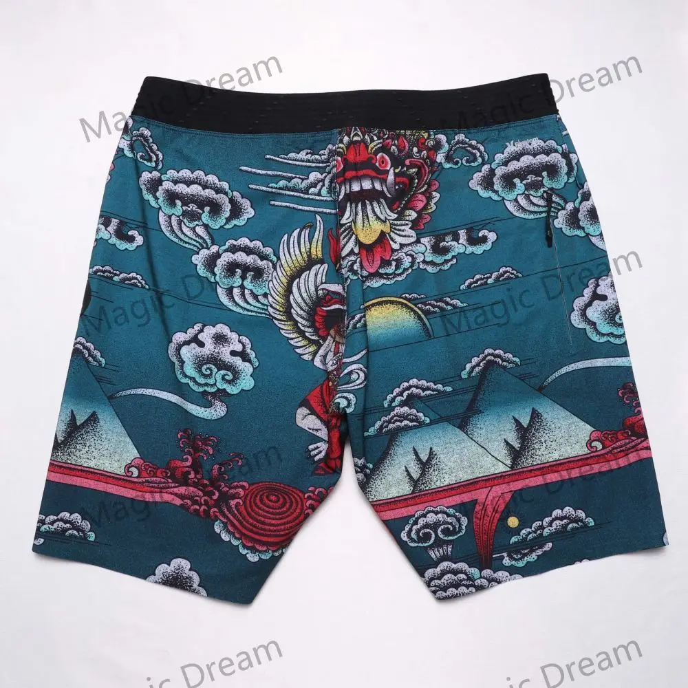 2023 Brand Summer Board Short Men Upgrade Myths Print Bermuda Beach Shorts Men Swim Shorts Waterproof Quick Dry Casual Swimwear 2