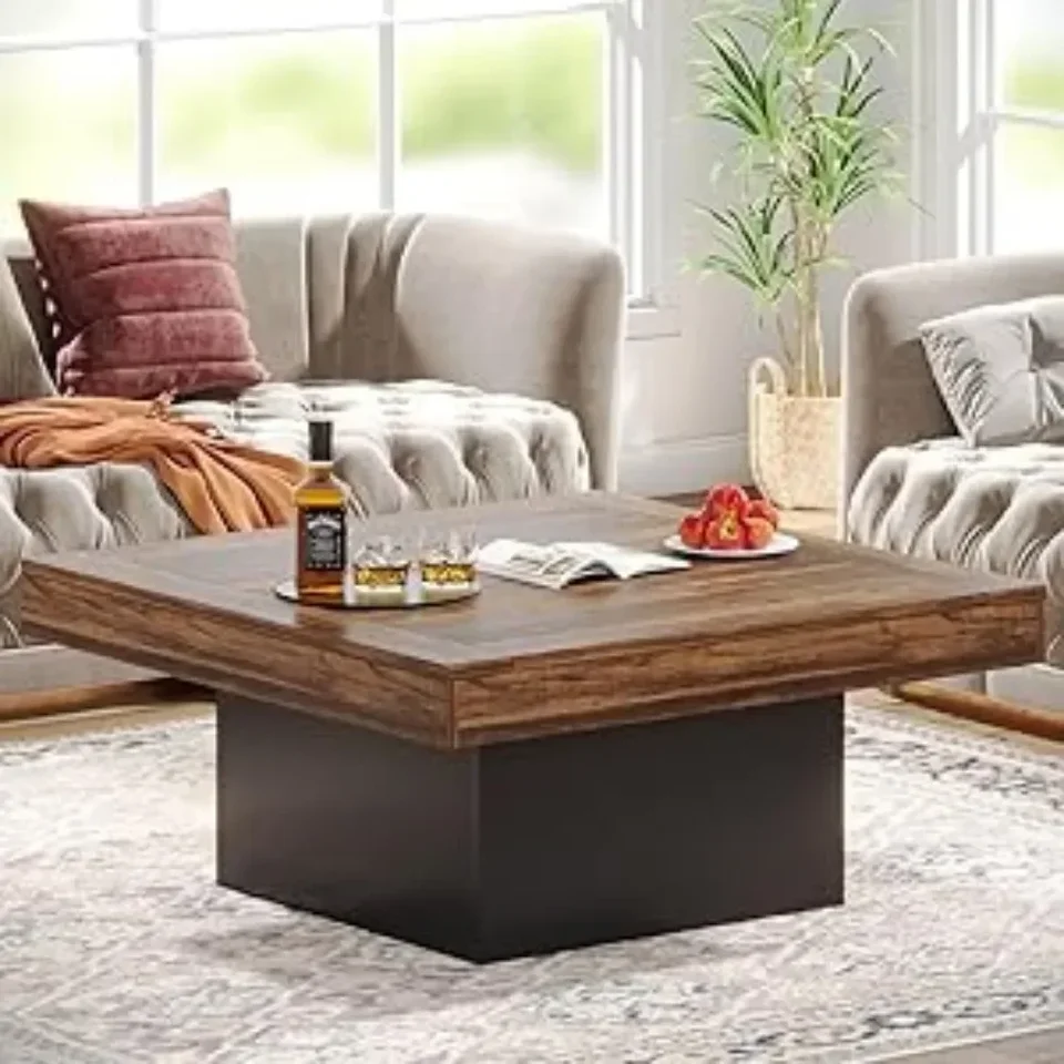 LED Light Adjustable Coffee Table for Living Room