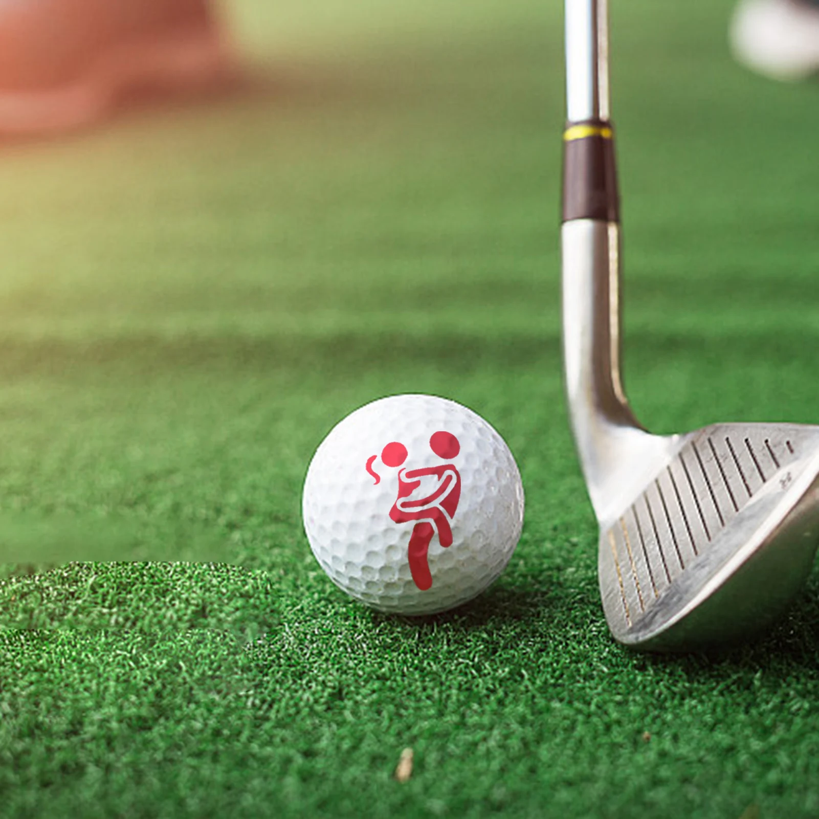 Golf Ball Marker Stencil Adult Humor Signal Alignment Tool Models Golf Ball Marker Stamper Metal Accessories for Men