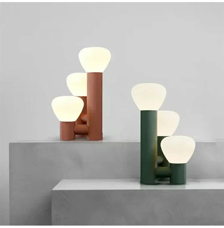 Description Picture 6 of itemNordic creative minimalist designer floor lamp, living room, bedroom, children's room, study, colorful three head desk lamp