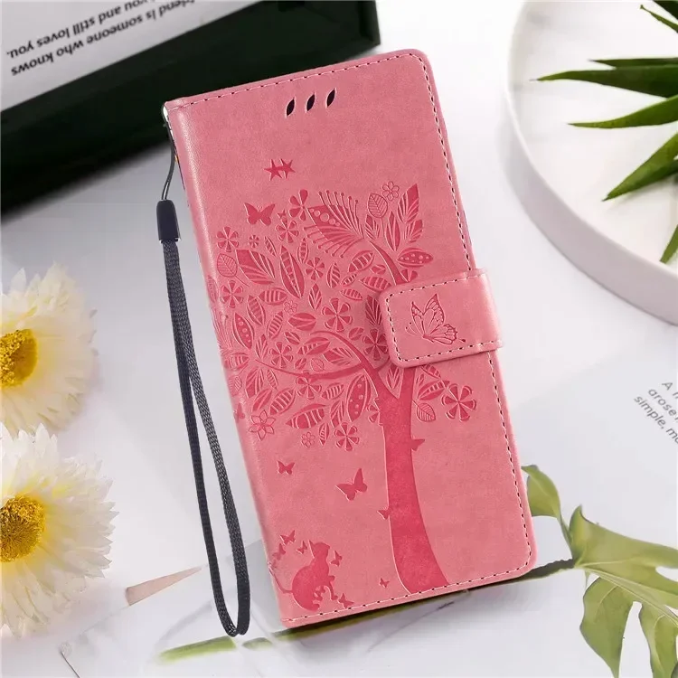 Elegant Leather Flip Stand Wallet Phone Case Cover