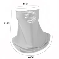 Summer UV Protection Outdoor Neck Wrap Cover Sports Sun Protection Ice Silk Mask Face Cover Neck Wrap Cover Sunscreen Face Scarf 6
