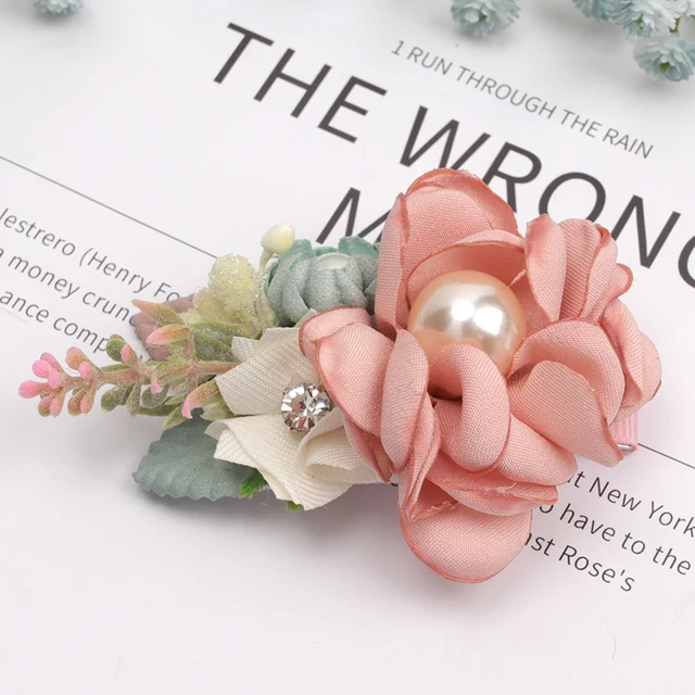 2022 New Chiffon Flower Hair Clips Pins Accessories Cute Hair Clips Pins for Baby Girls Toddlers Hairpin Kids заколка для волос 50