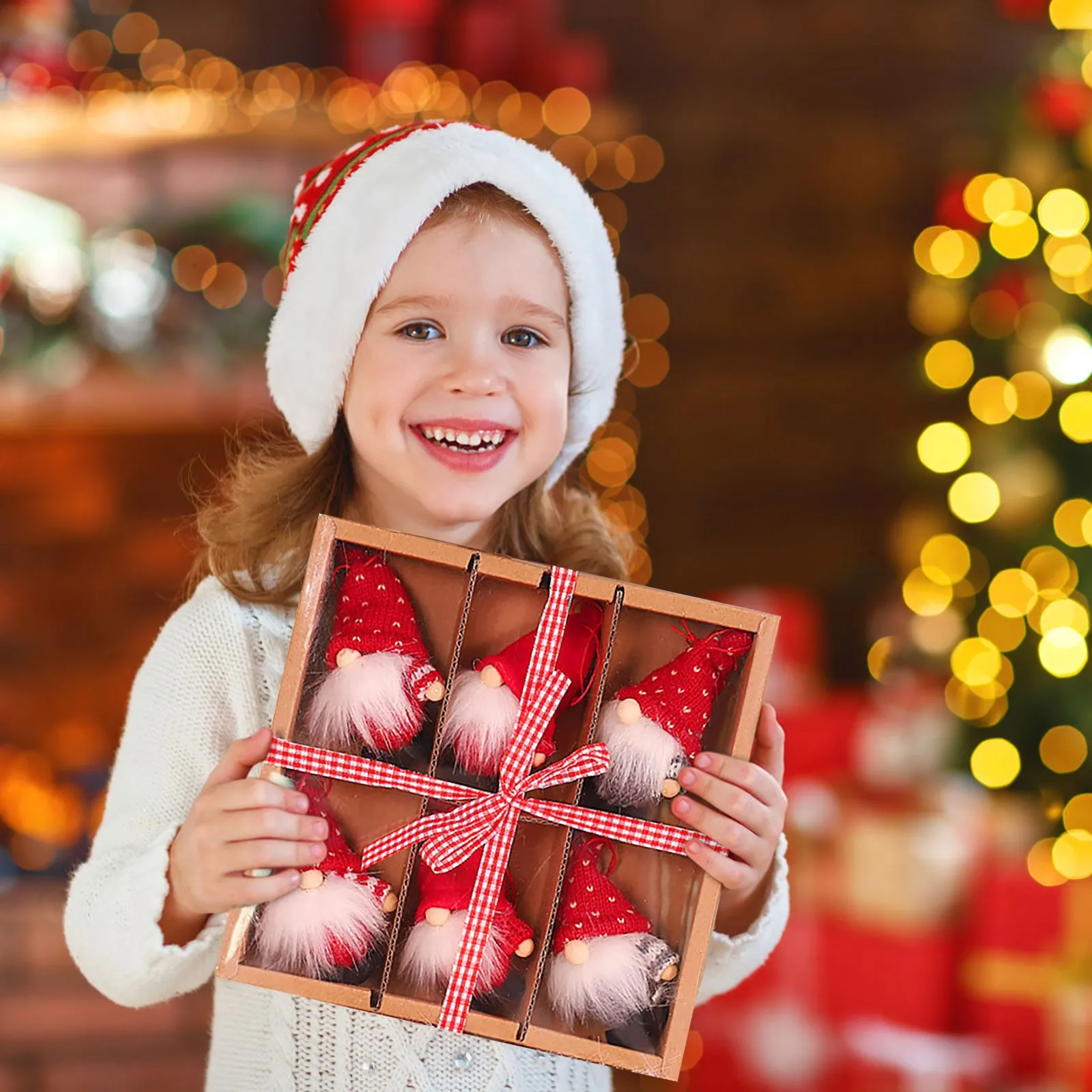 

Плюшевая Рождественская плюшевая игрушка, безликая кукла, подходящая для подвески, Детский Рождественский подарок * 1 комплект, плюшевый чехол