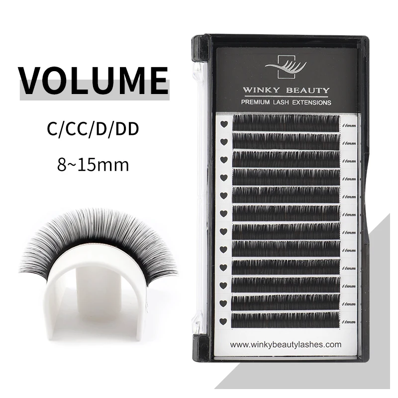 

Winky Beauty 12lines 8~15mm Mixed Eyelash Extension 100% Handmade Natural Soft False Lashes Wholesale Mink Fake Eyelashes