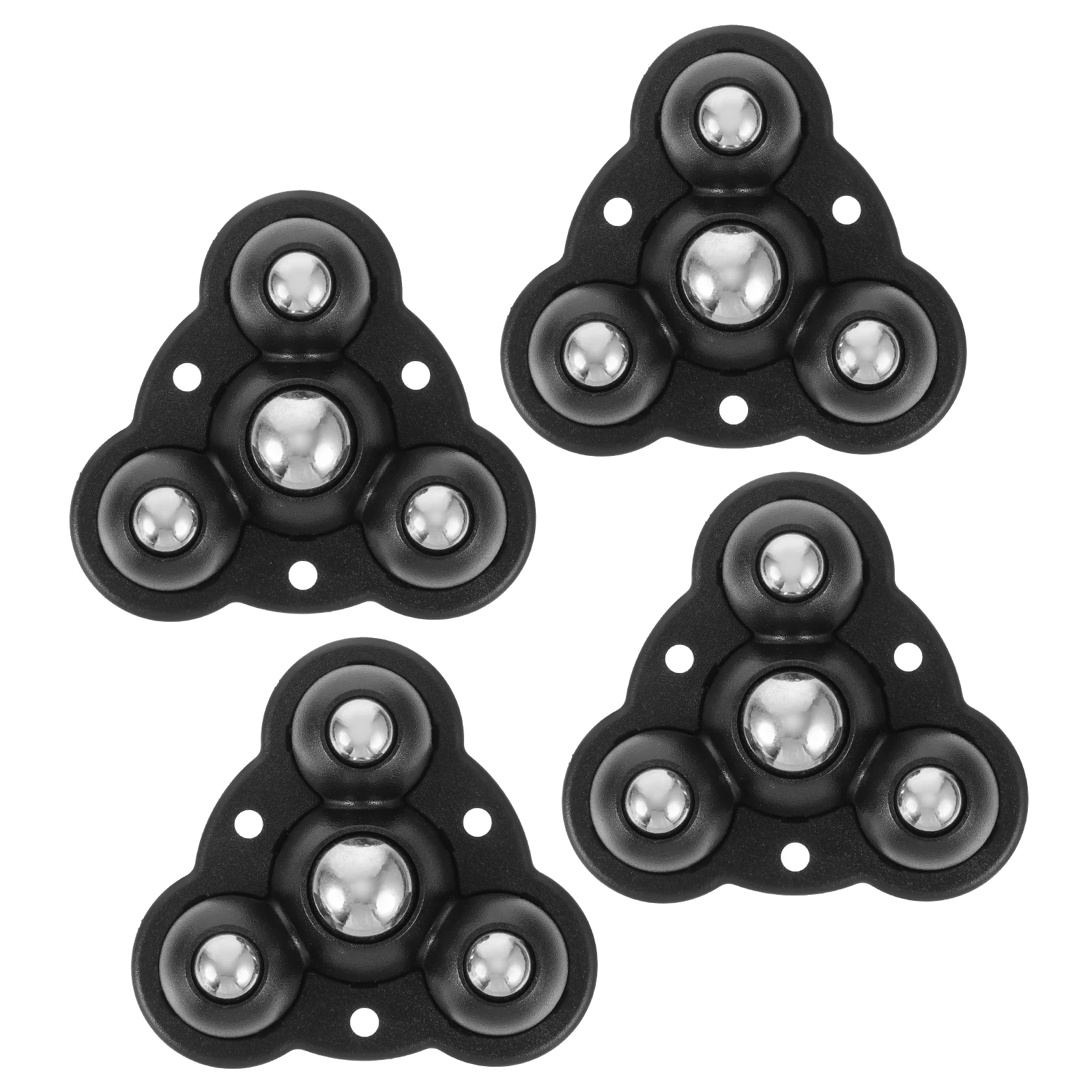 

4pcs Caster Wheel 4-ball Storage Case Caster Self-adhesive Storage Bin Caster
