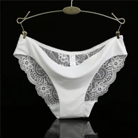 Femme dentelle culottes Sexy culotte transparente taille basse coton entrejambe slips grande taille dames sous-vêtements intimes nouvelle offre spéciale 1
