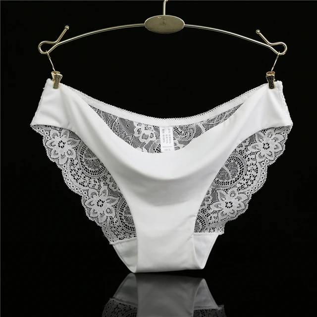 Femme dentelle culottes Sexy culotte transparente taille basse coton entrejambe slips grande taille dames sous-vêtements intimes nouvelle offre spéciale 1