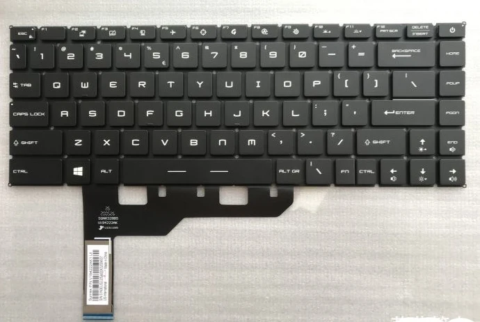 

New Laotop For MSI gp66 Leopard 10uh 11uh 11ug 11ue Gp66 12uh 12ugs Ms-1542 US Keyboard Black With Per-Key RGB Backlit