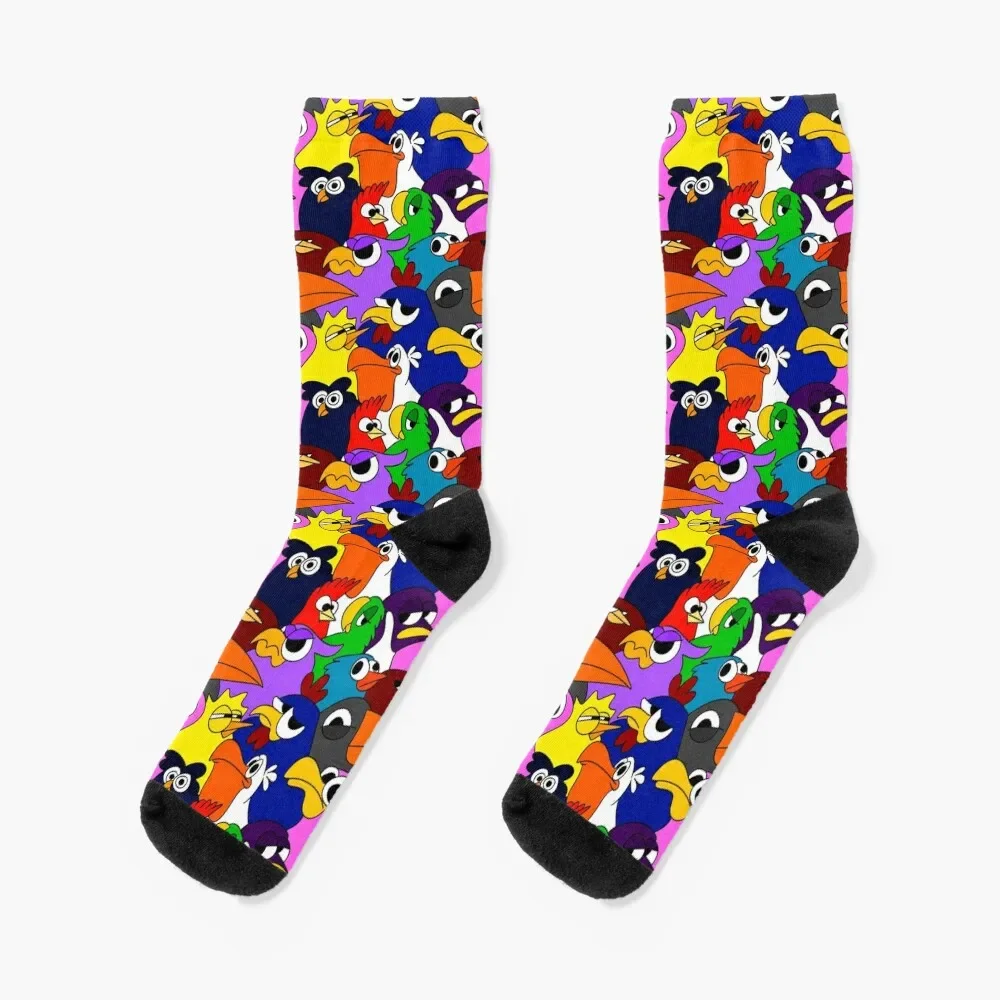 

Colorful Flock 2 Socks Stockings Soccer luxe Stockings compression Women Socks Men's