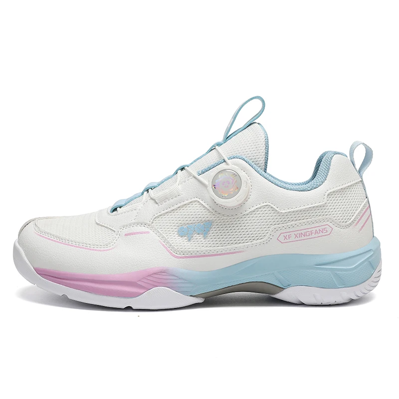 Rotating button Badminton Shoes Tennis Shoes MD + rubber sole Versatile Sports Shoes for Men and Women Suitable for Indoors