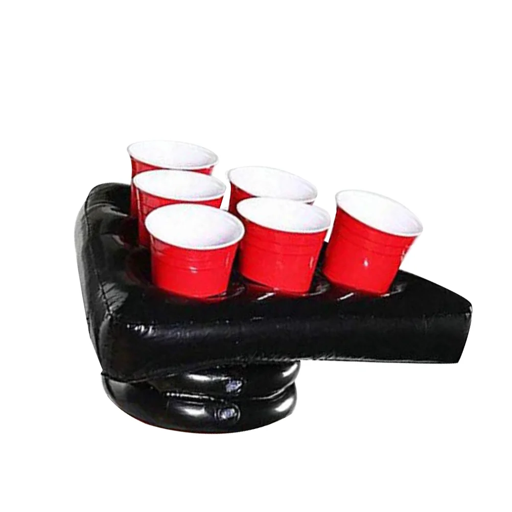 1Pc Inflatable Beer Hat Game Accessories For Supplies Blow Up Hat Tray Halloween Air Blow Tray naments Pools Water