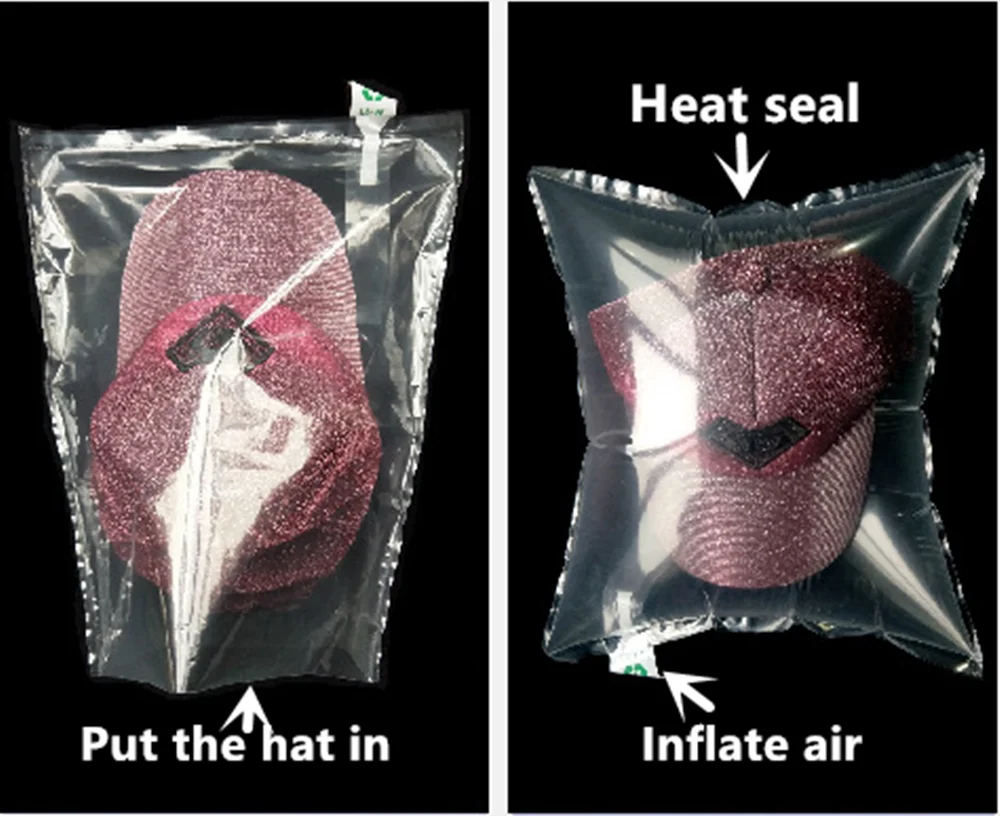 Bottom Opened Inflated Bag 20pcs Inflatable Air Buffer Plastic Packaging Pouches, Shipping Cushioning Anti-Pressure Filling Pack 2