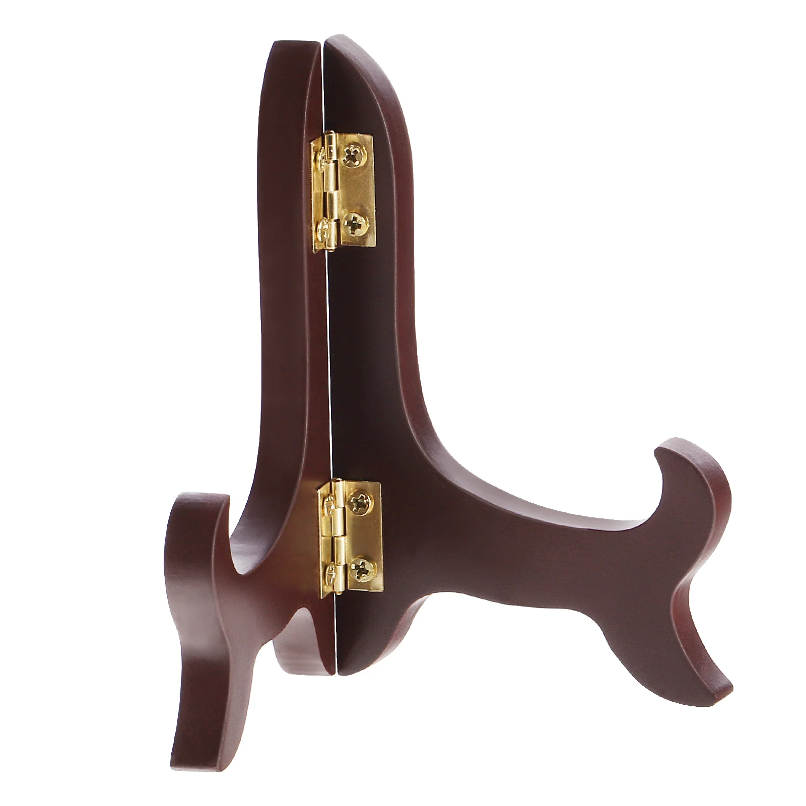 

Folding Bracket Picture Frame Holder Display Stand Wooden Tea Cake Plate Stands