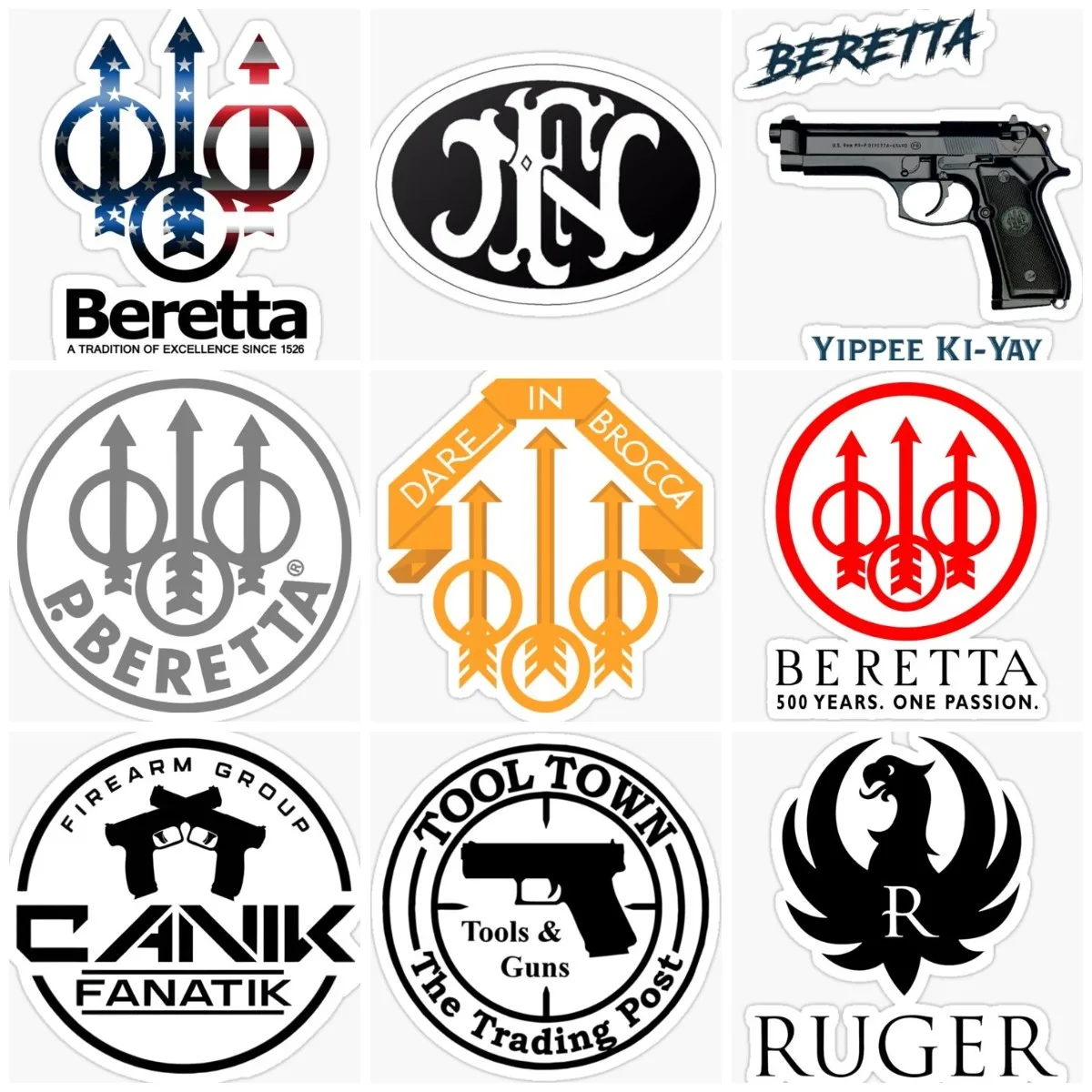 Beretta Sign Creative Sticker Vinile Accessori Per Auto Laptop Moto Truck Moto Bicycle Van Wall Glass Helmet Decalcomania Accessori