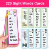 Montessori 220 Sight Words Flashcards High Frequency Words Kindergarten to 1st Grade ESL Teaching Materials Vocabulary Building 1