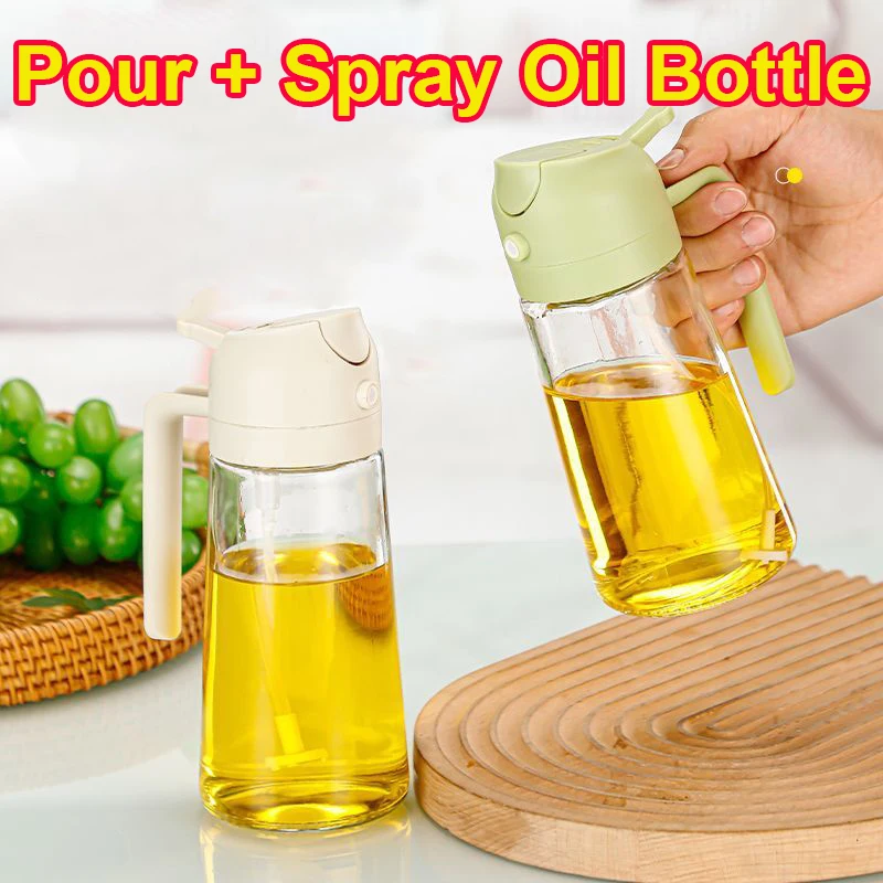 Fryer Air Oil Spray Kitchen Olives Cruet 500ml Plastic Sprayer Bottle Spray Oil Dispenser BBQ Kitchen Baking Roasting Camping oil spray bottle spray bottle oil sprayer oil spray dispenser oil dispenser