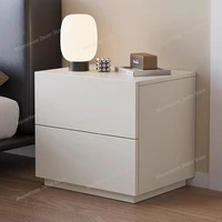 Table de chevet mobile de luxe pour chambre à coucher avec tiroirs et armoires de rangement en bois, organisateur de chevet, meuble tendance 4