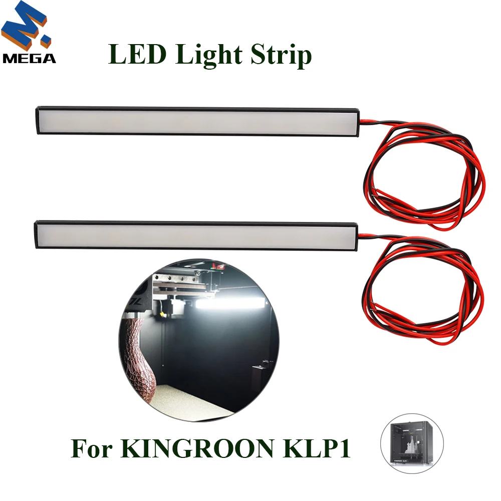 

Для 3D-принтера Kingroon KLP1 Φ Strip 12 в 24 Вт энергосберегающий 1 м кабель 24 шт. Ламповые бусины для KLP1 детали для 3D-печати