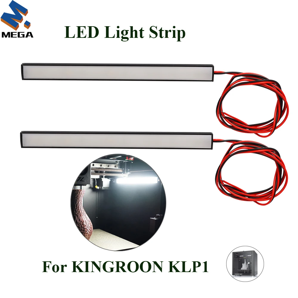 

For Kingroon 3D Printer KLP1 LED Light Strip 12V 24W Energy Saving 1M Cable 24pcs lamp beads for KLP1 3D printing parts