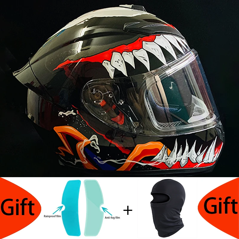 Casque de moto anti-buée et anti-pluie, rester en sécurité pendant les  jours de pluie et de brouillard, pour l'équitation en hiver - AliExpress