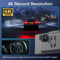 Develuck nouveau 11.26 pouces 4K DVR sans fil CarPlay et Android Auto Portable Dash Cam écran de voiture enregistreur vidéo 5G WIFI Navigation 4