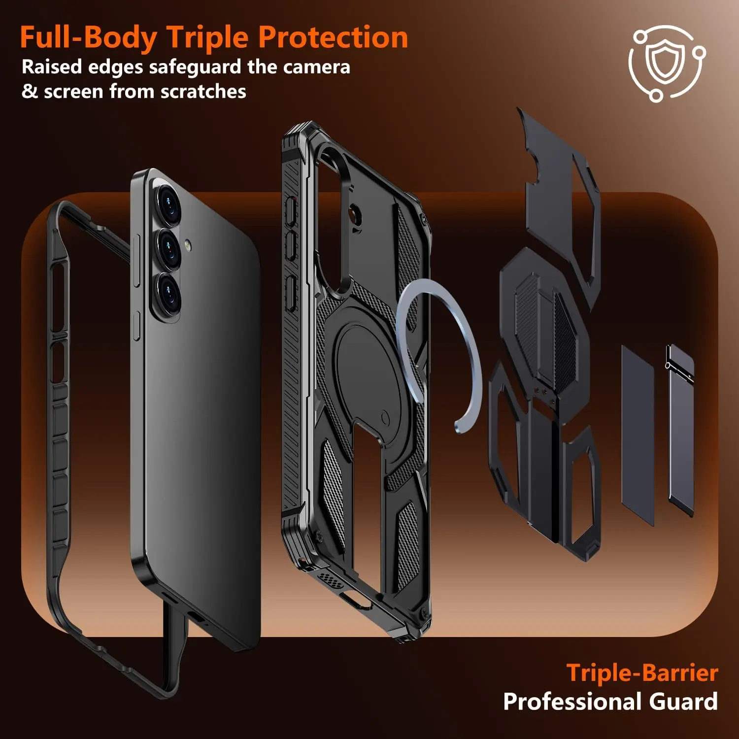 Magnetic Military-Grade Shockproof Protective Case