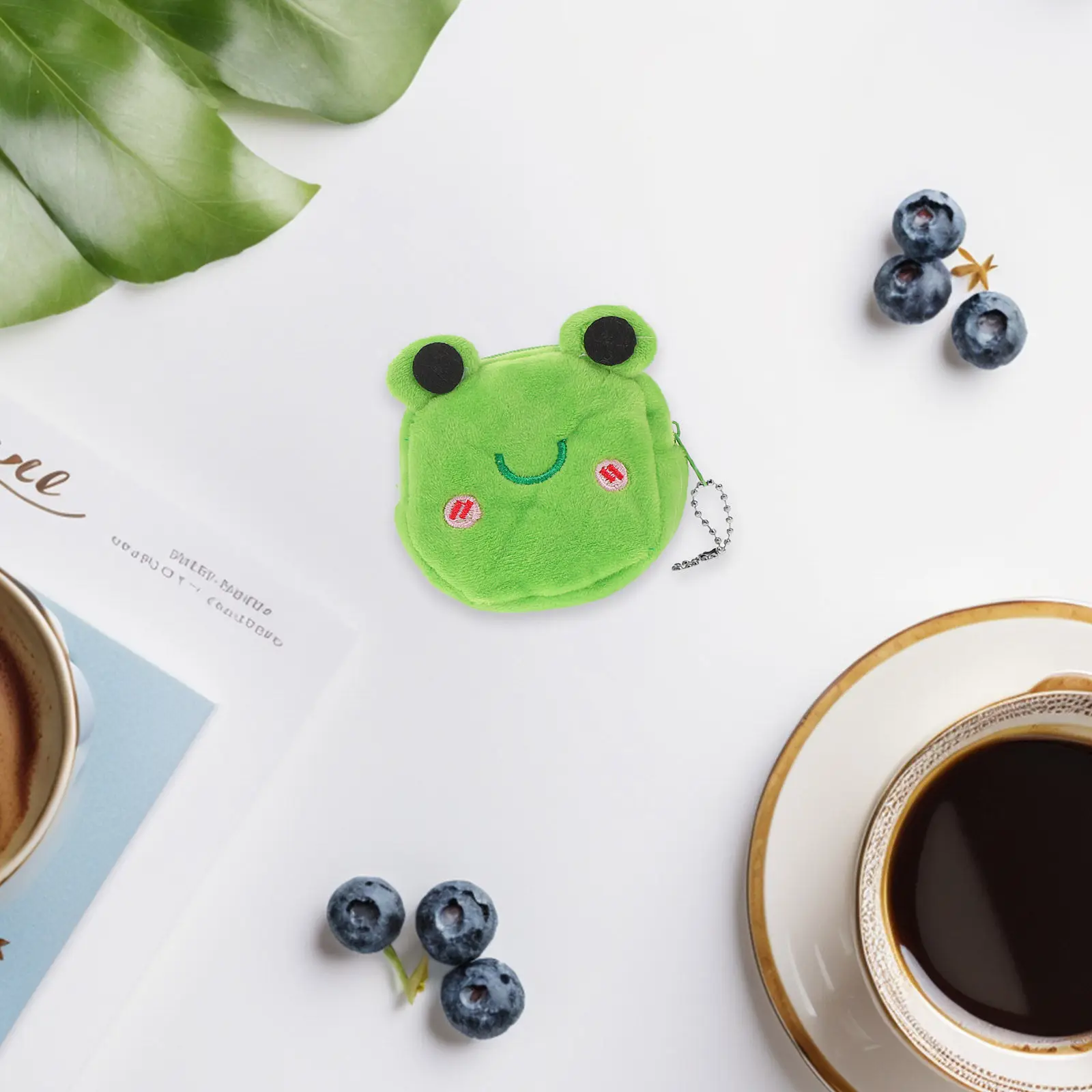 2개 세트 개구리 동전 지갑 귀여운 동물 스타일 지갑 작은 지퍼 동전 지갑 키체인 미니 가방 여성 여행 파티용 작은 지갑